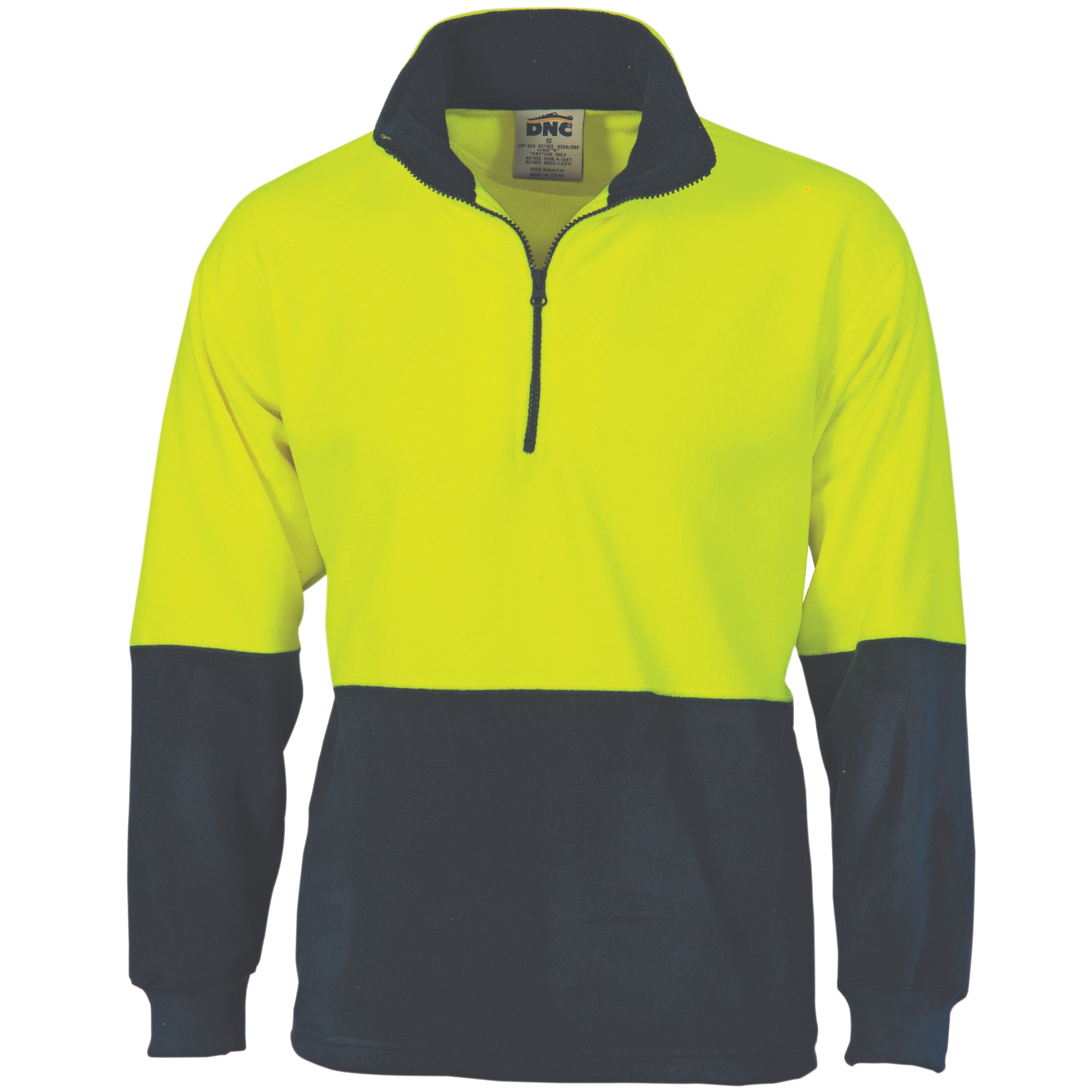 HiVis Two Tone 1/2 Zip Polar Fleece