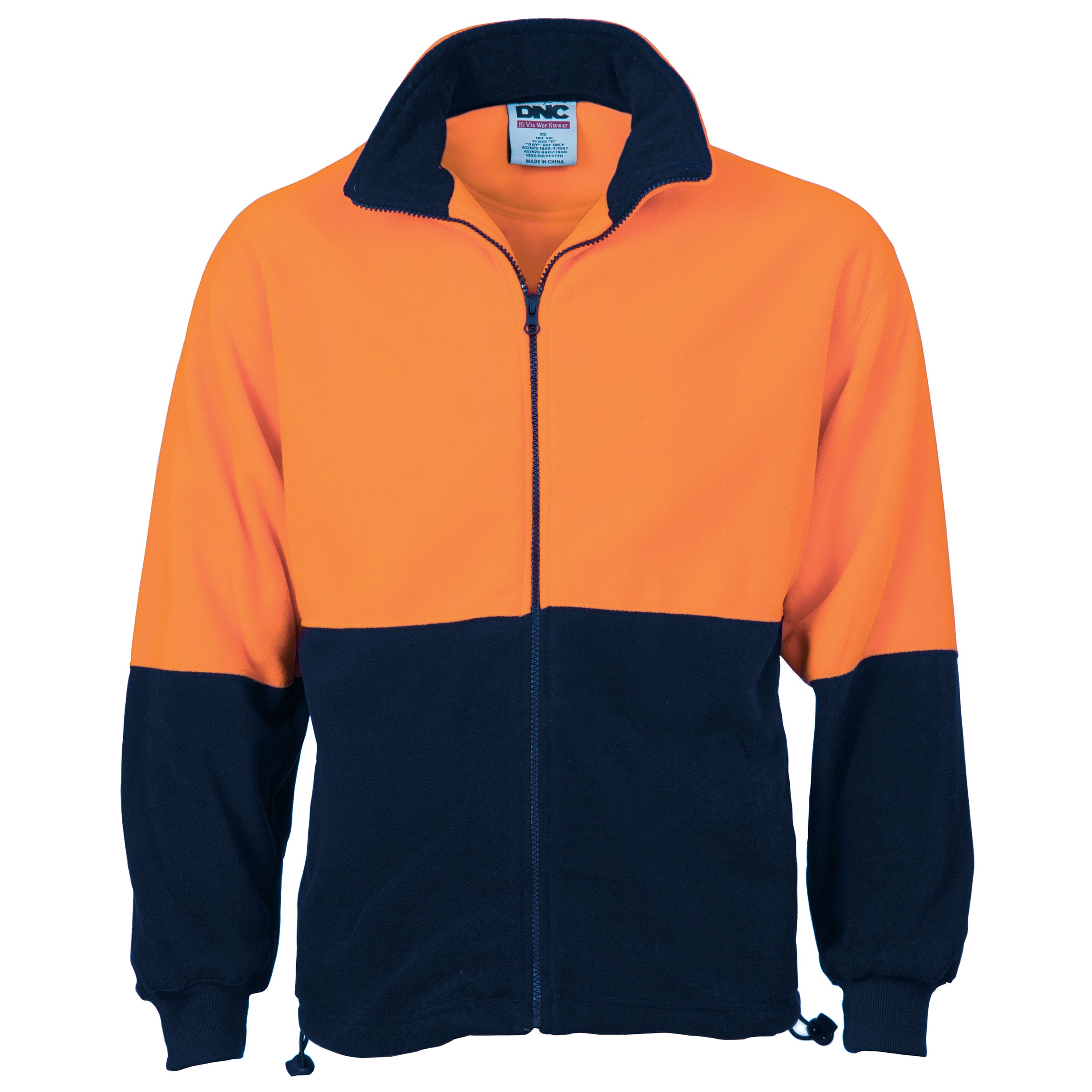 HiVis Two Tone Full Zip Polar Fleece