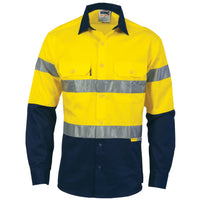 HiVis Two Tone Drill Shirt with 3M 8910 R/Tape - Long Sleeve