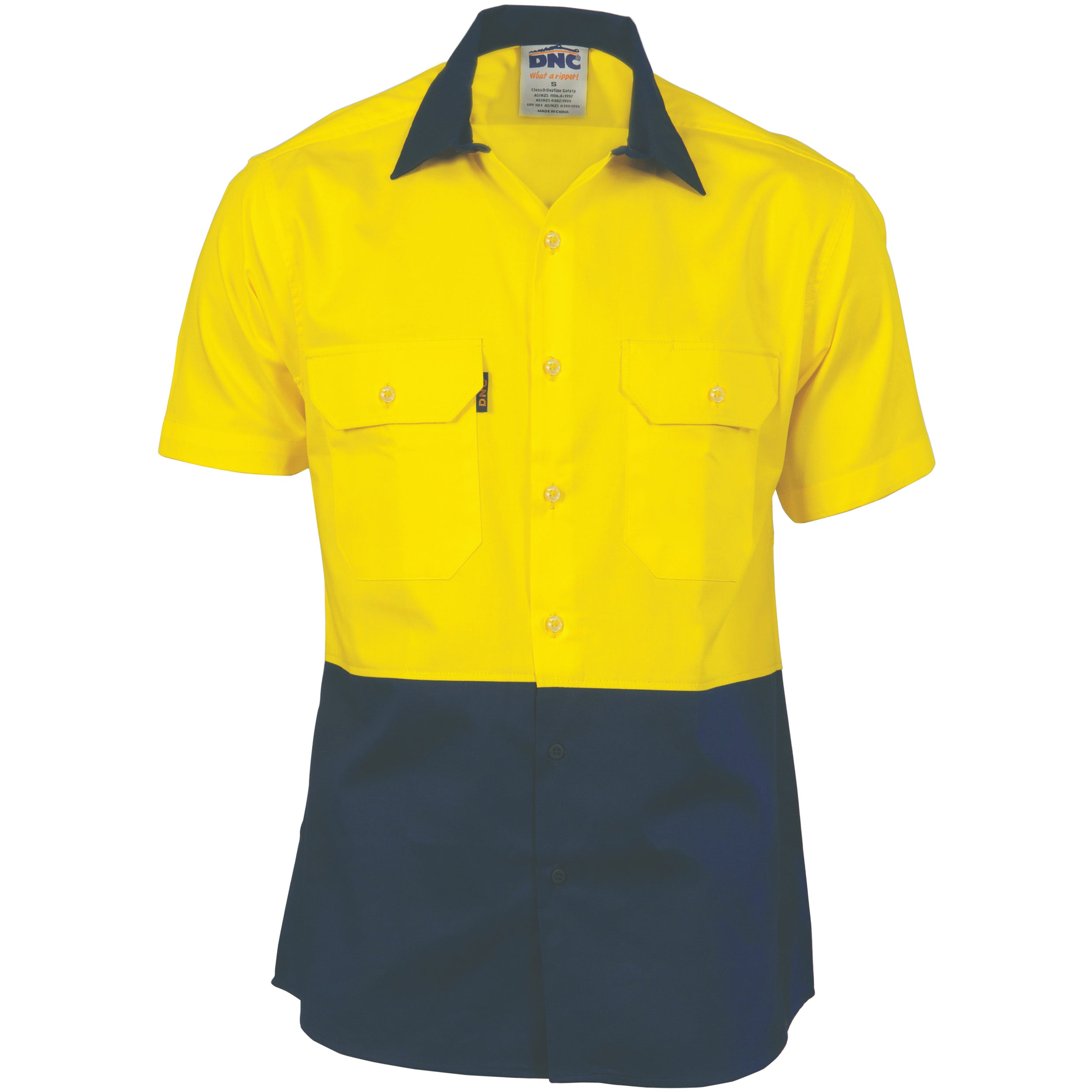 HiVis 2 Tone Cool-Breeze Cotton Shirt -
Short Sleeve