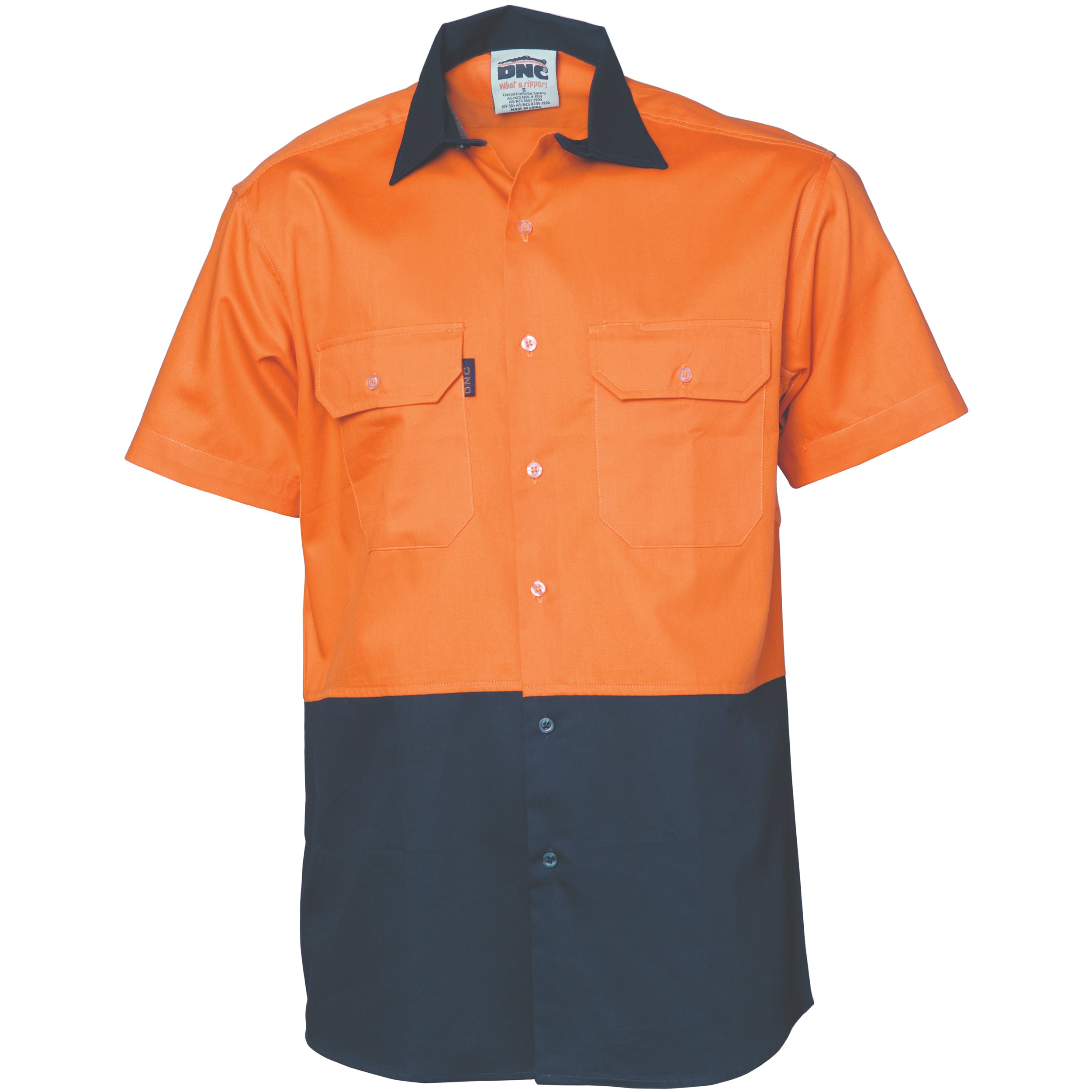 HiVis 2 Tone Cool-Breeze Cotton Shirt -
Short Sleeve