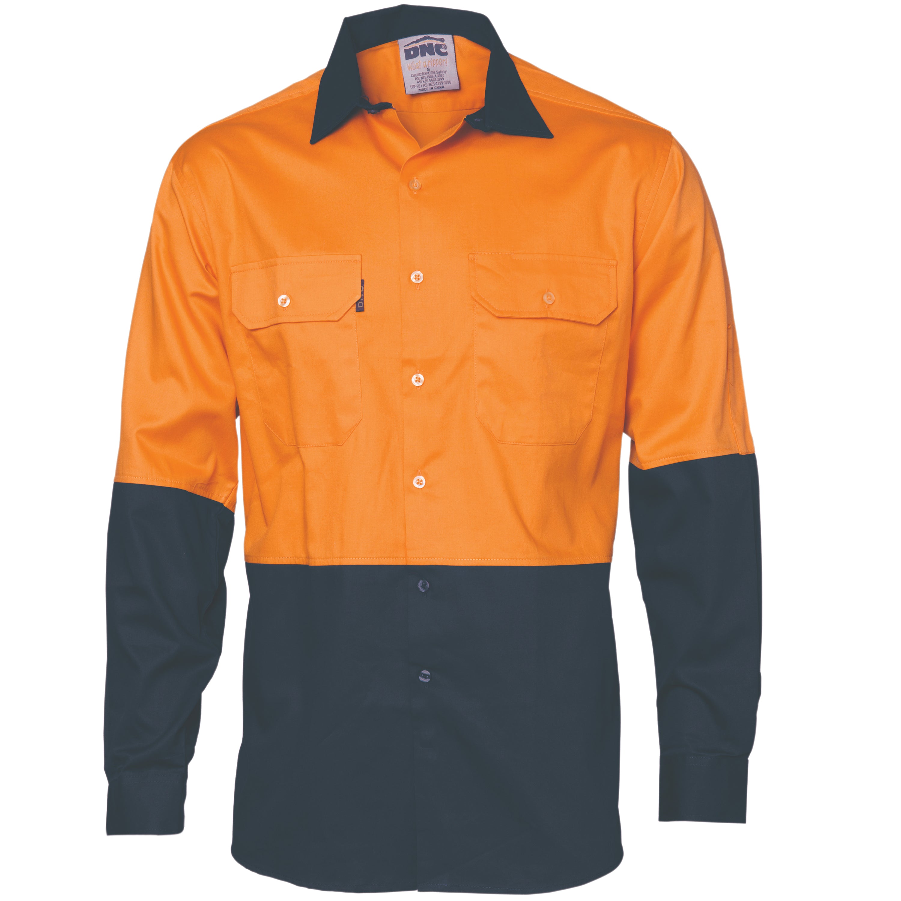 HiVis 2 Tone Cool-Breeze Cotton Shirt -
Long sleeve