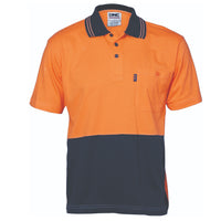 HiVis Cool-Breeze Cotton Jersey Polo Shirt
with Under Arm Cotton Mesh - S/S