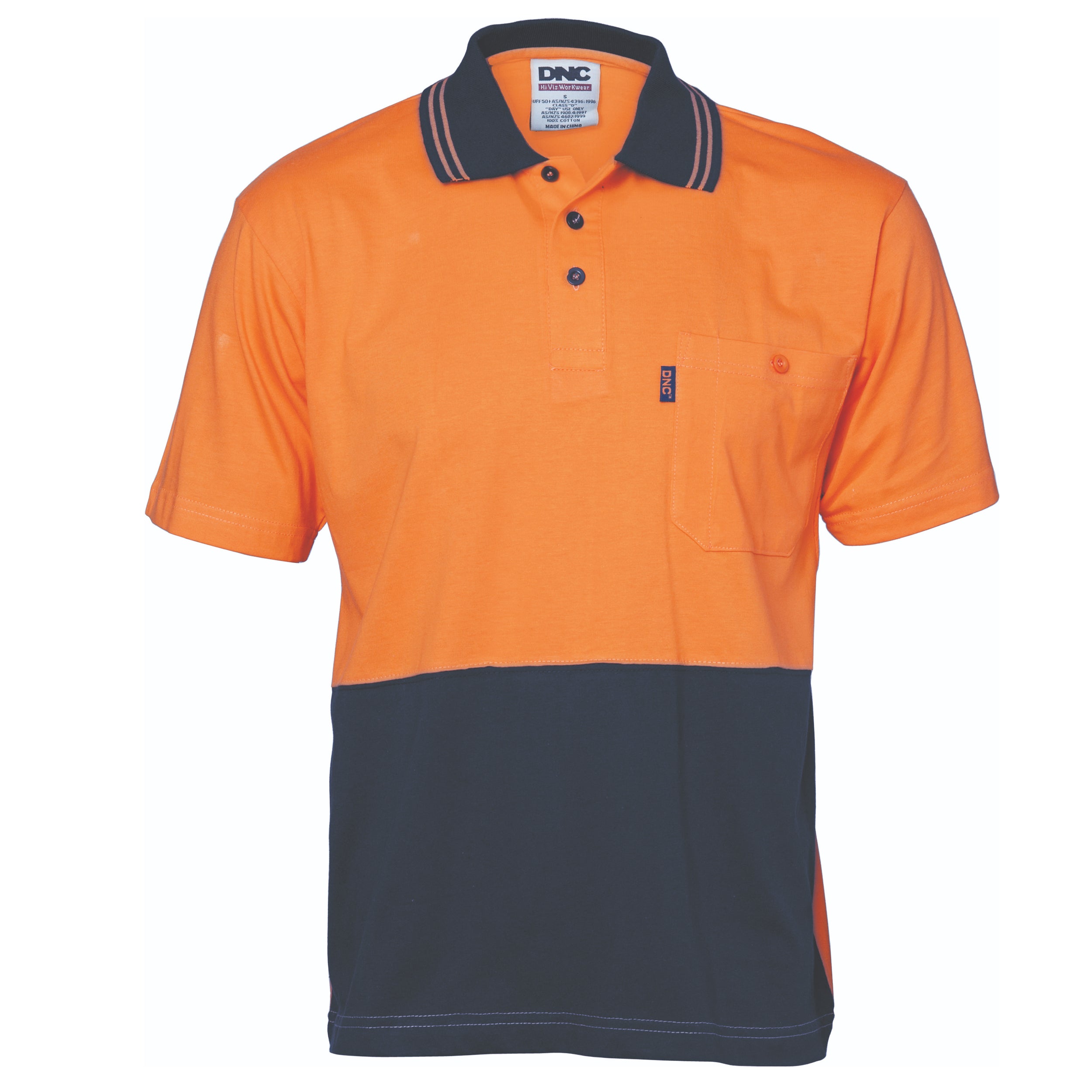 HiVis Cool-Breeze Cotton Jersey Polo Shirt
with Under Arm Cotton Mesh - S/S