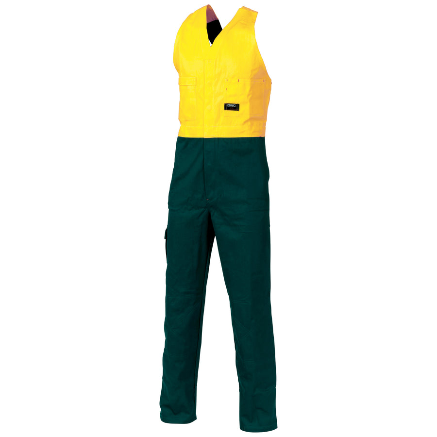 HiVis Two Tone Cotton Action Back Overall