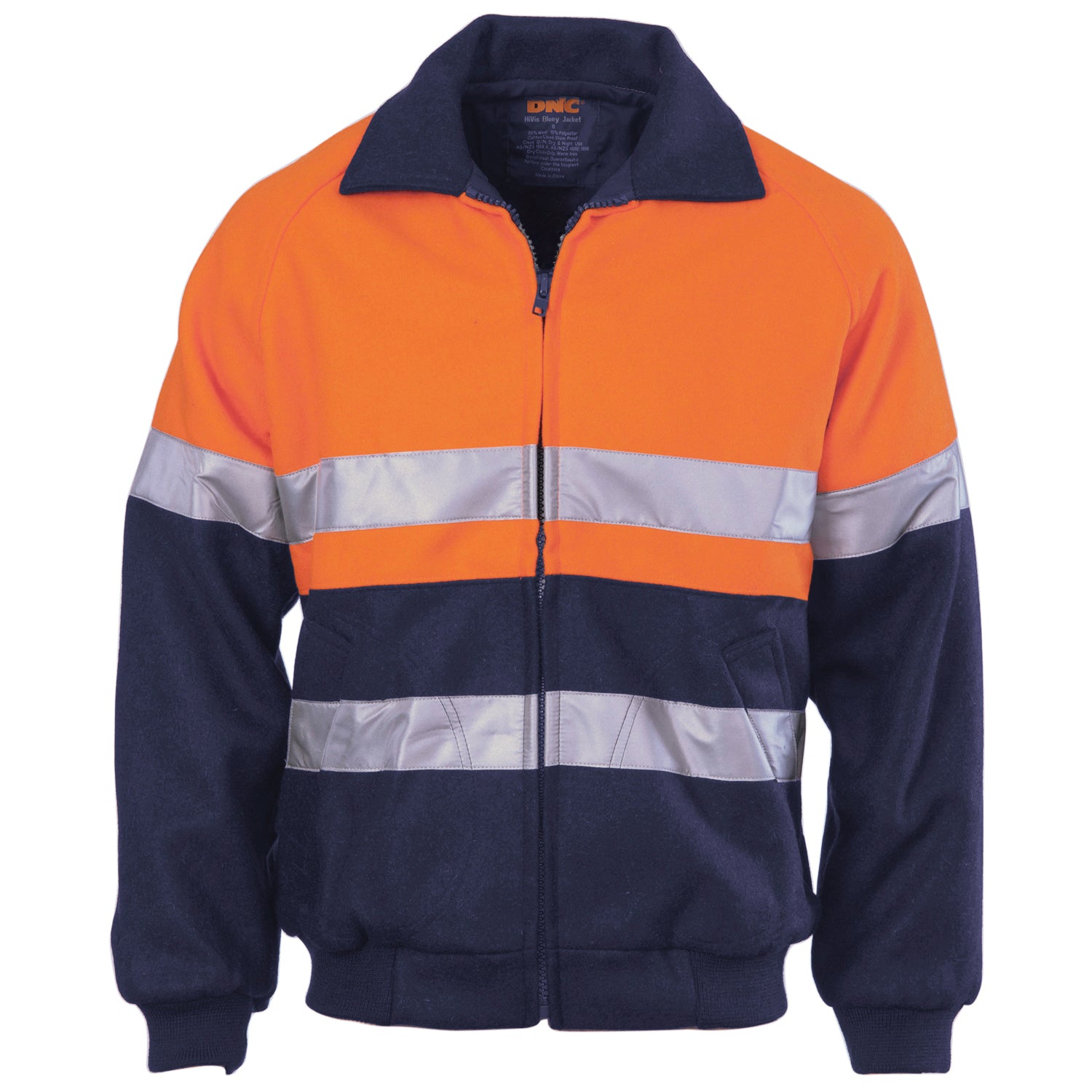 HiVis Two Tone Bluey Bomb er Jacket with CSR R/Tape