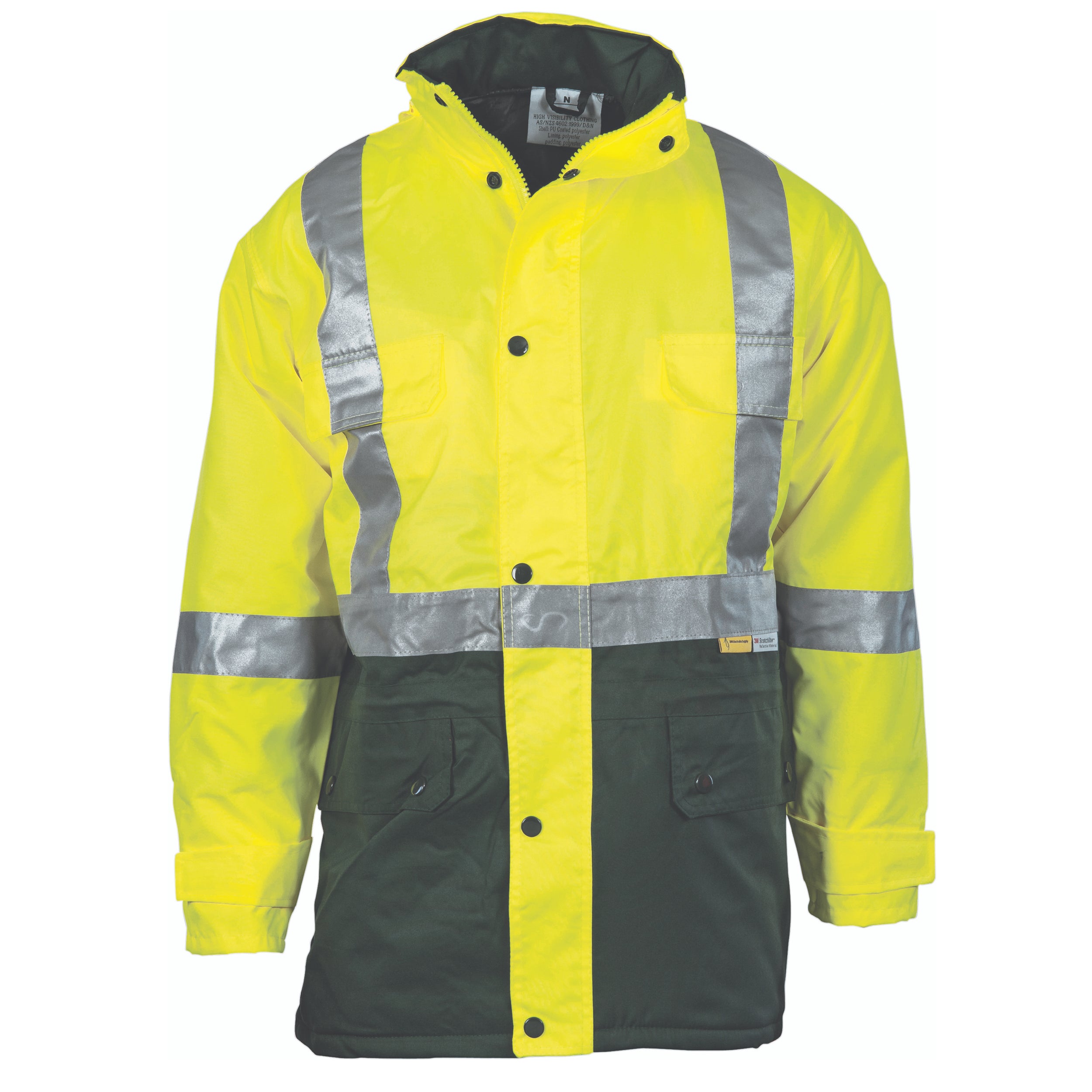 HiVis Two Tone Quilted Jacket with 3M R/Tape