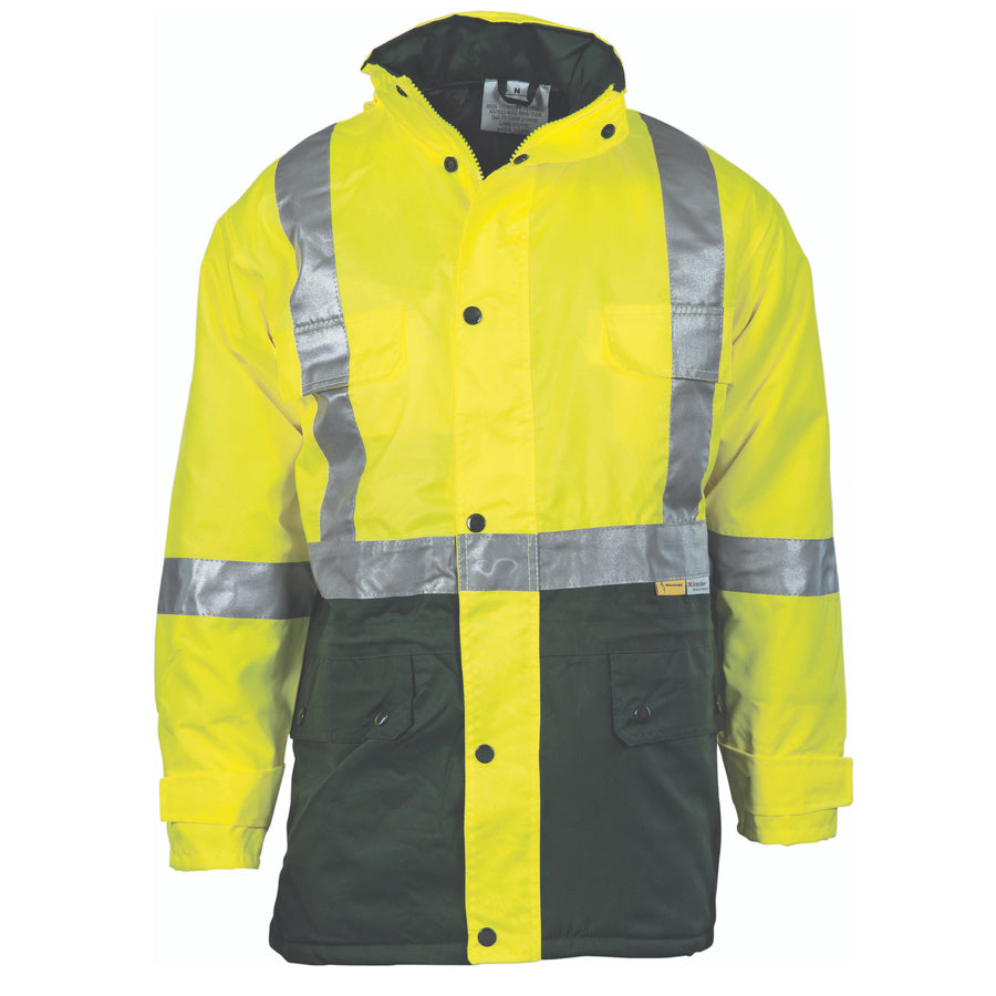 HiVis Two Tone Quilted Jacket with 3M R/Tape