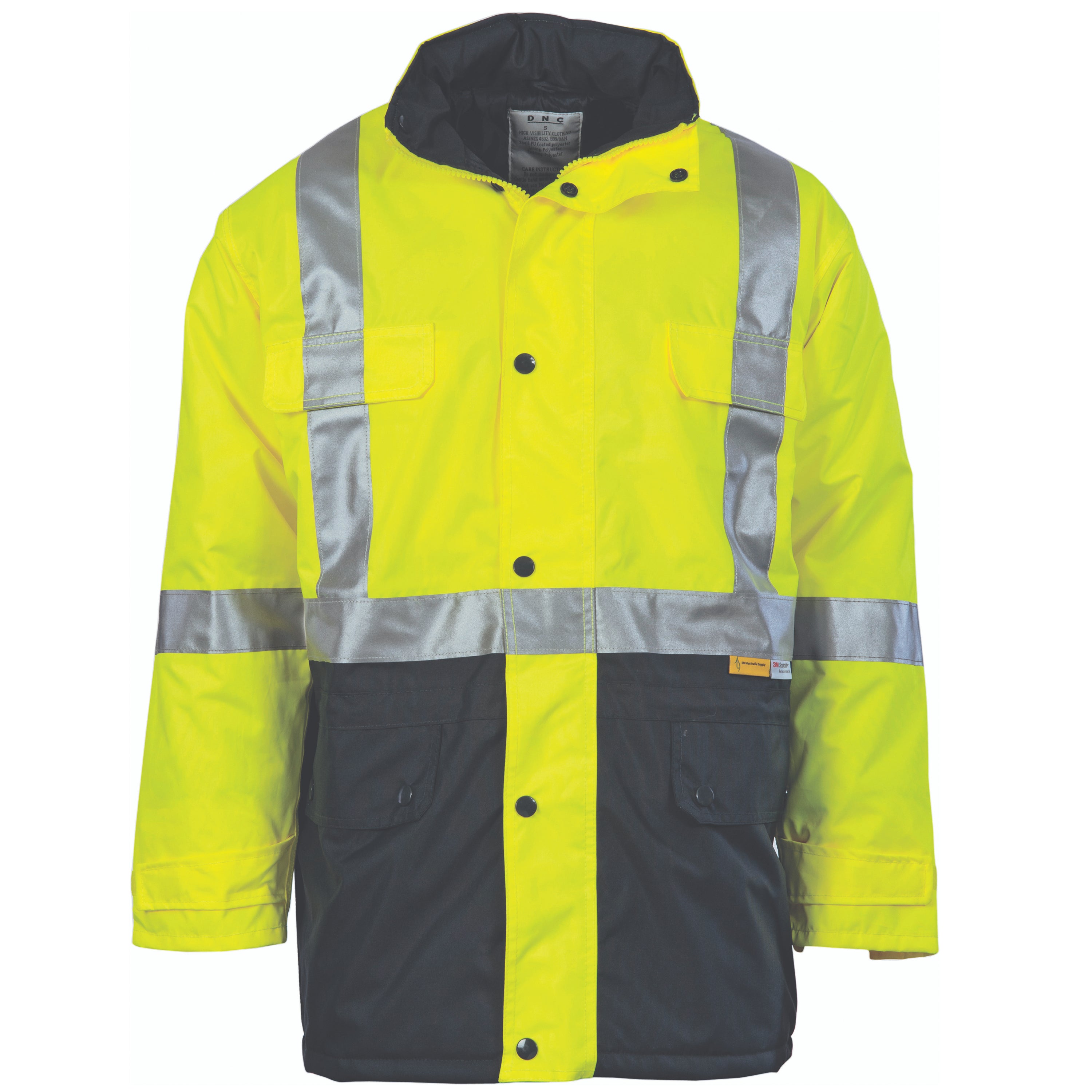 HiVis Two Tone Quilted Jacket with 3M R/Tape