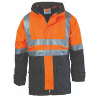 4 in 1 HiVis Two Tone Breathable Jacket with Vest and 3M R/Tape