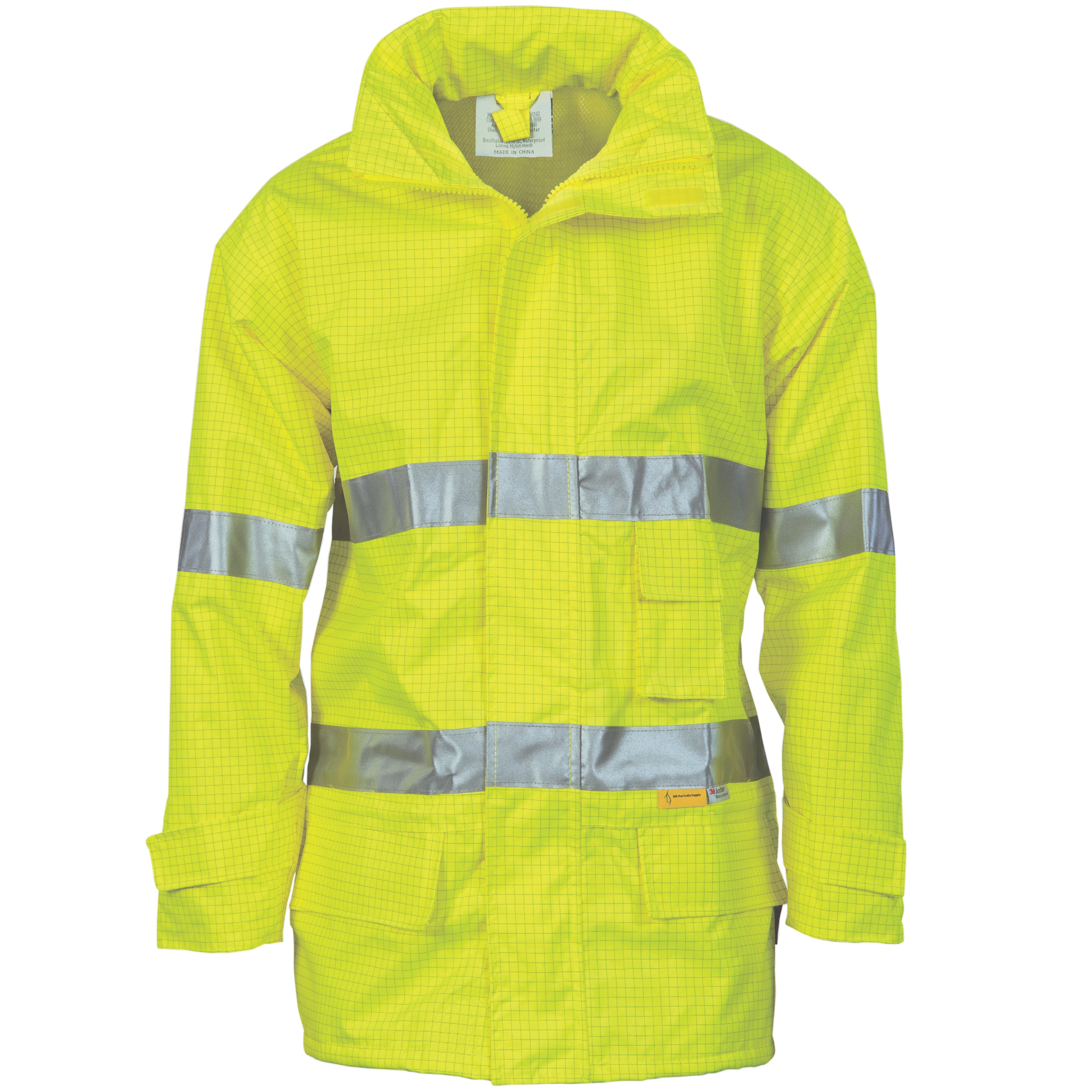 HiVis Breathable Anti-Static Jacket with 3M R/Tape