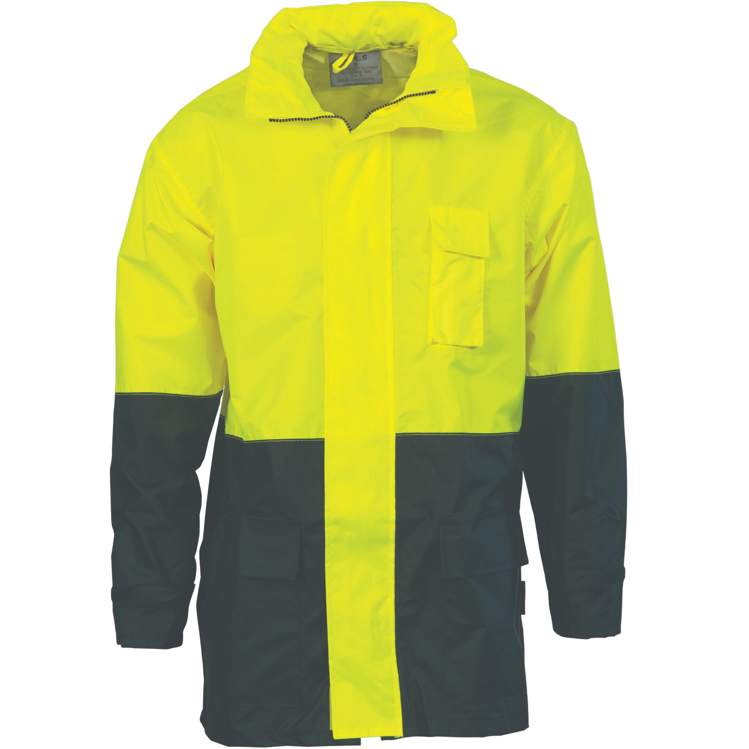 HiVis Two Tone Light weight Rain Jacket