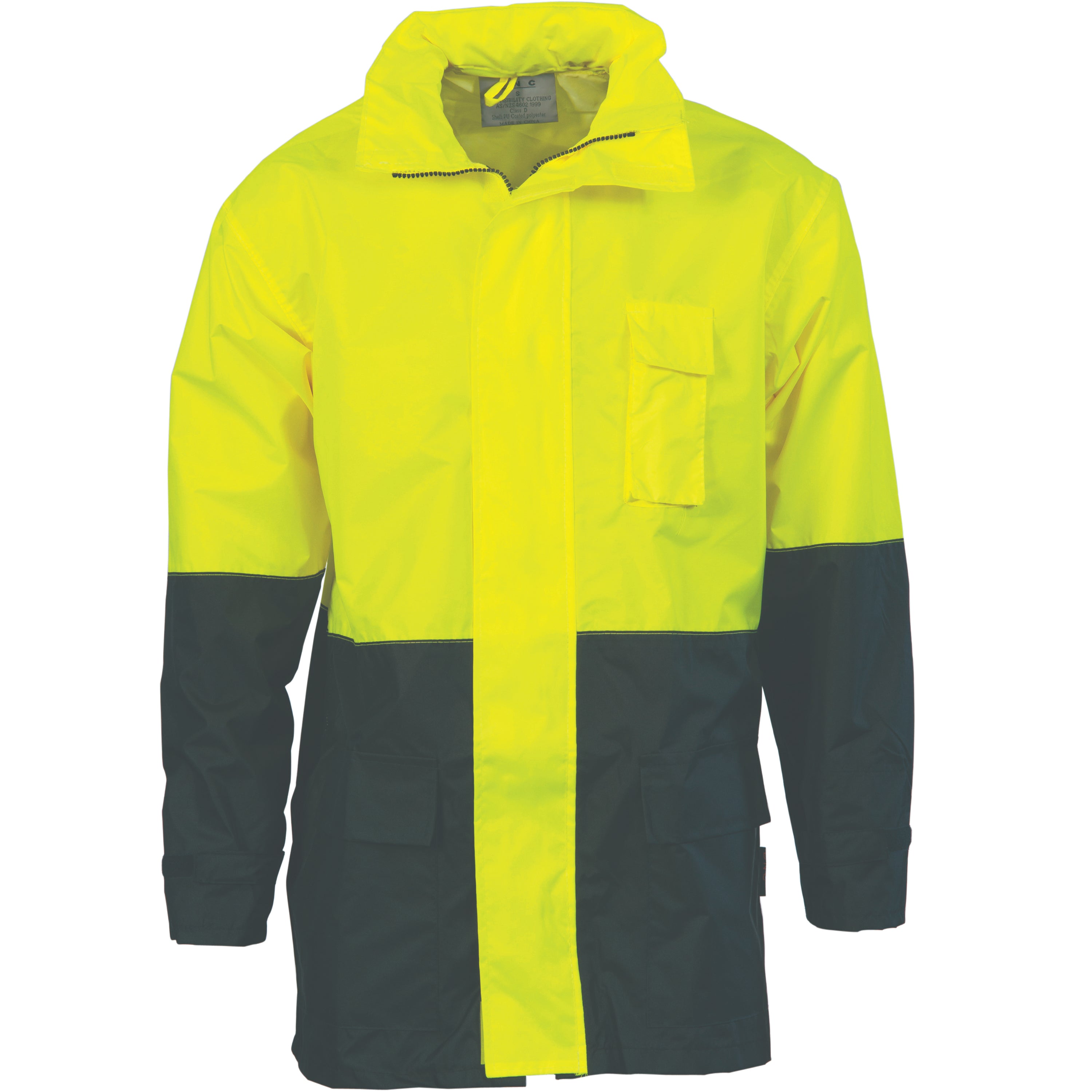 HiVis Two Tone Light weight Rain Jacket