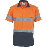 HiVis Cool-Breeze Cotton Shirt with 3M 8906 R/Tape - Short sleeve