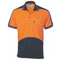 HiVis Cool Breathe Panel Polo Shirt - Short Sleeve