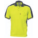 Poly/Cotton Contrast Panel Polo - Short Sleeve