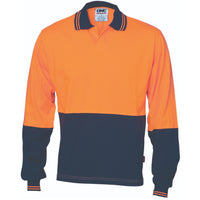 Hivis Cool Breeze Cotton Jersey Food Industry  Polo - Long Sleeve