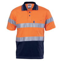 Hivis Cool-Breeze Cotton Jersey Polo With CSR R/Tape - S/S