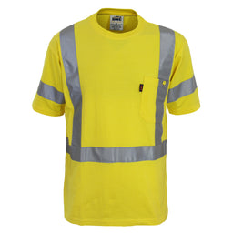 Hi-Vis Cotton taped Tee Short Sleeve