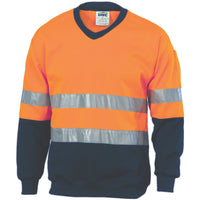 Hivis Two Tone Sweatshirt (Sloppy Joe) With Generic R/Tape V-Neck