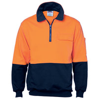HiVis Two Tone 1/2 Zip Cotton Fleecy
Windcheater