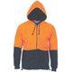 HiVis Two Tone Full Zip Polar Fleece Hoodie