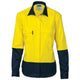 Ladies HiVis Two Tone Cott on
Drill Sh irt - Long Sleeve