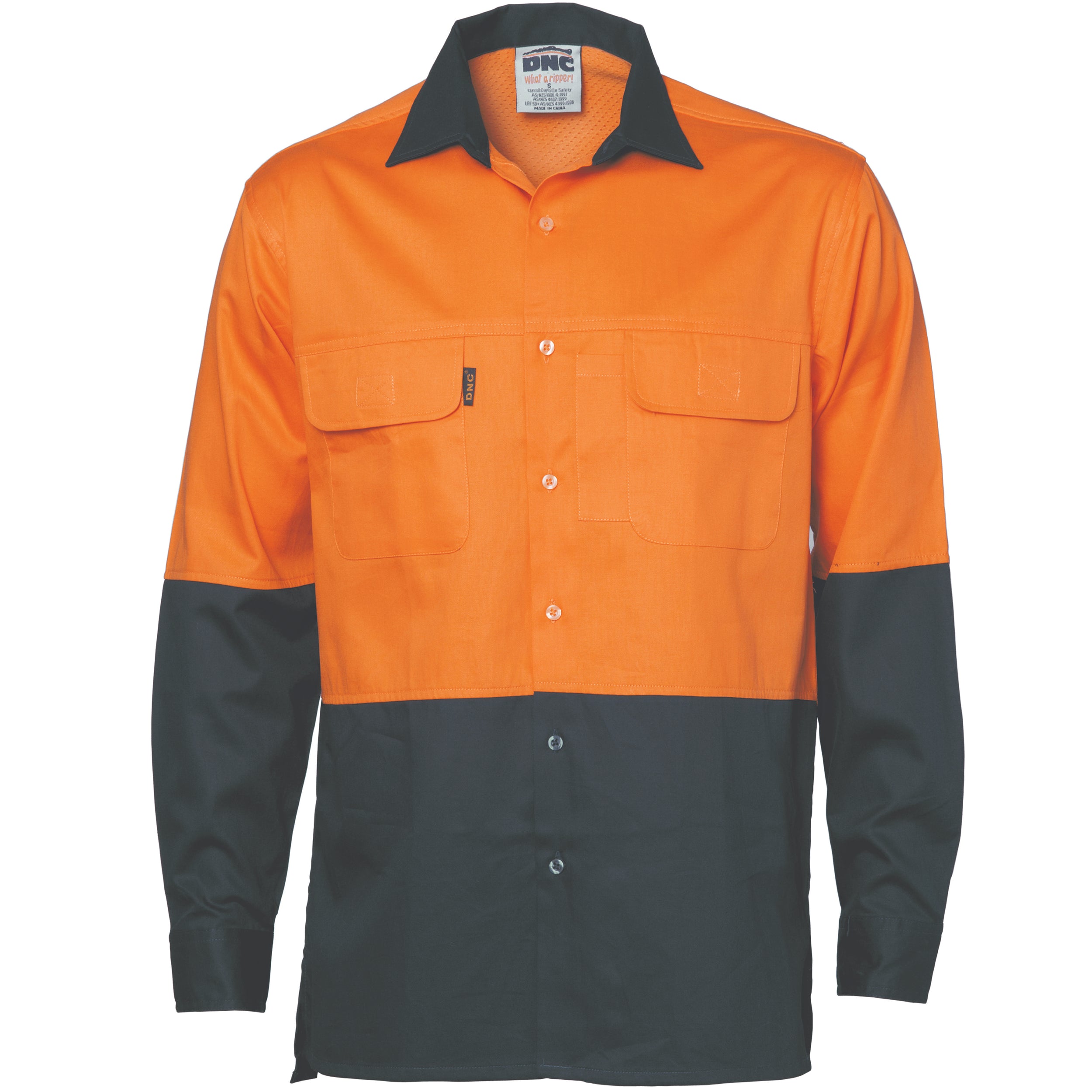 HiVis 3 Way Cool-Breeze Cotton Shirt -
Long sleeve