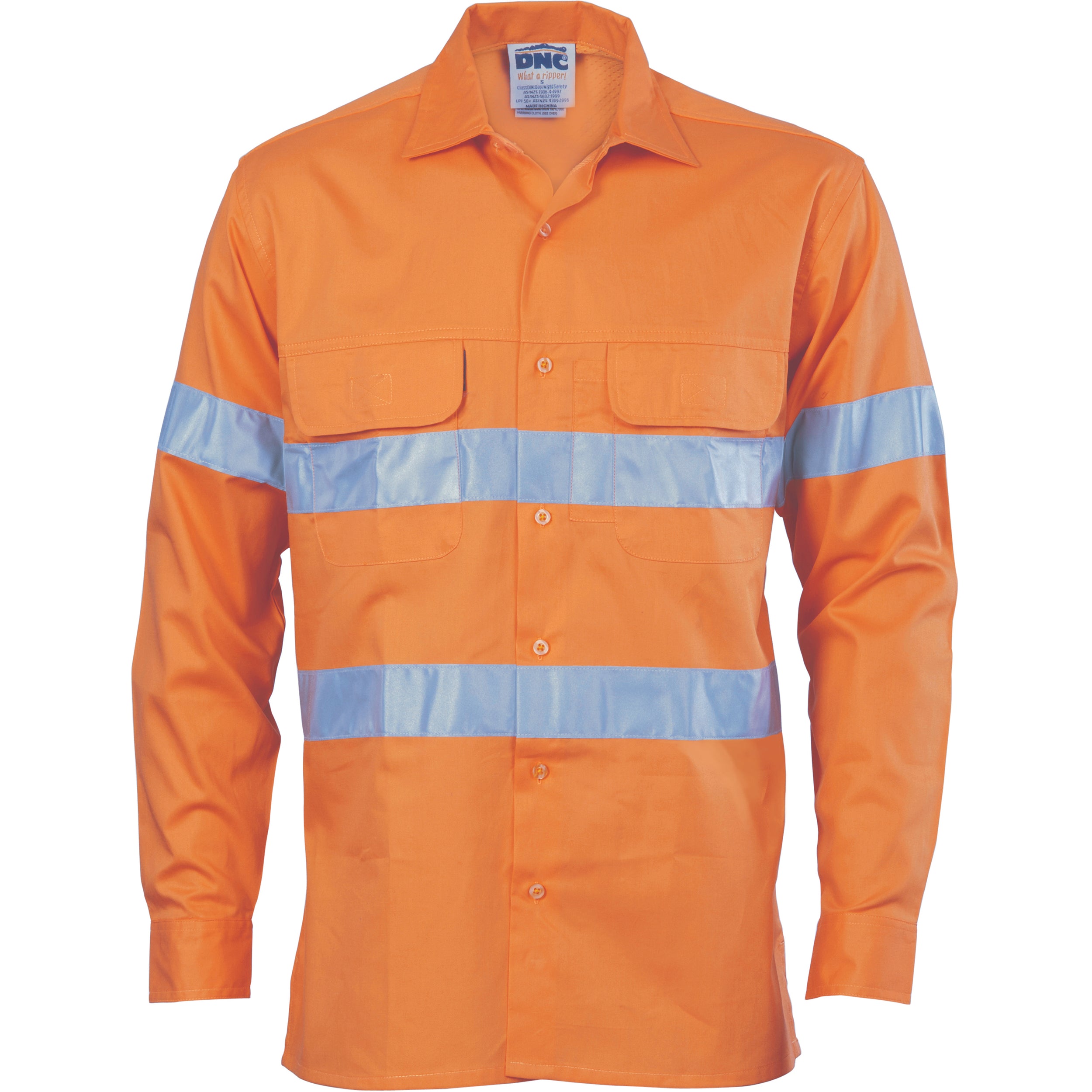 HiVis 3 Way Cool-Breeze Cotton Shirt with 3M
R/Tape - Long sleeve