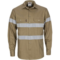 HiVis Cool-Breeze Cotton Shirt with Generic
R/Tape - Long sleeve