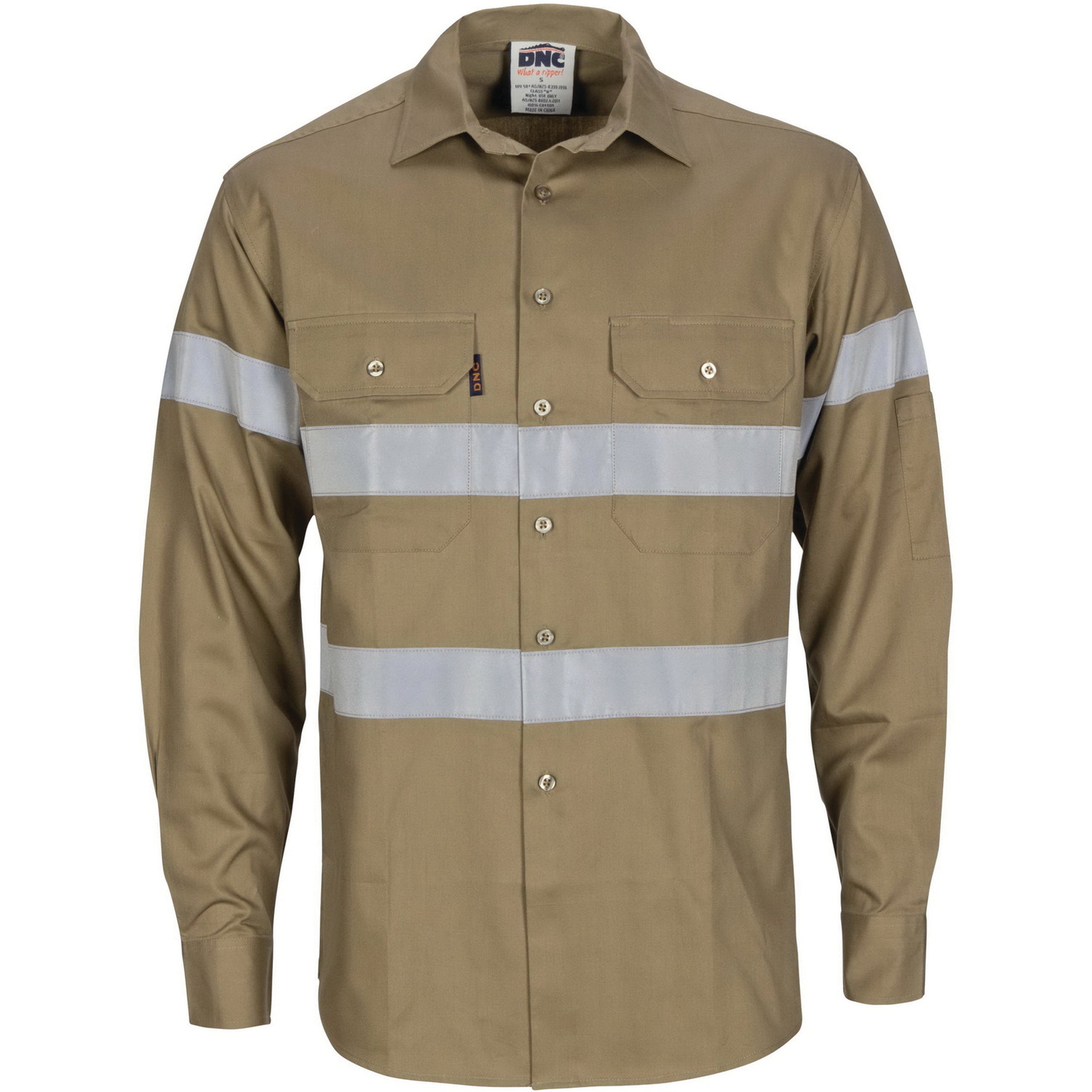 HiVis Cool-Breeze Cotton Shirt with Generic
R/Tape - Long sleeve