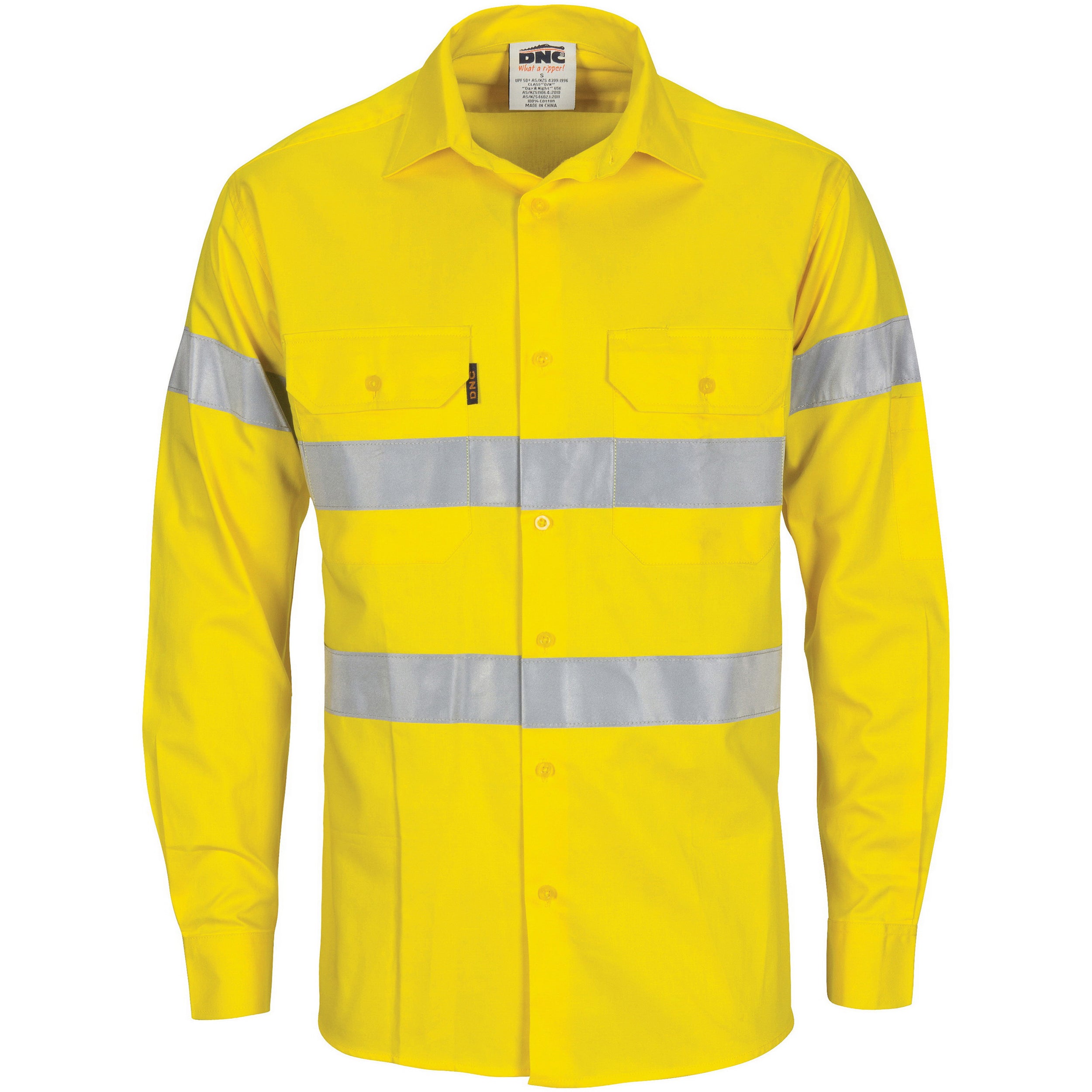 HiVis Cool-Breeze Cotton Shirt with Generic
R/Tape - Long sleeve