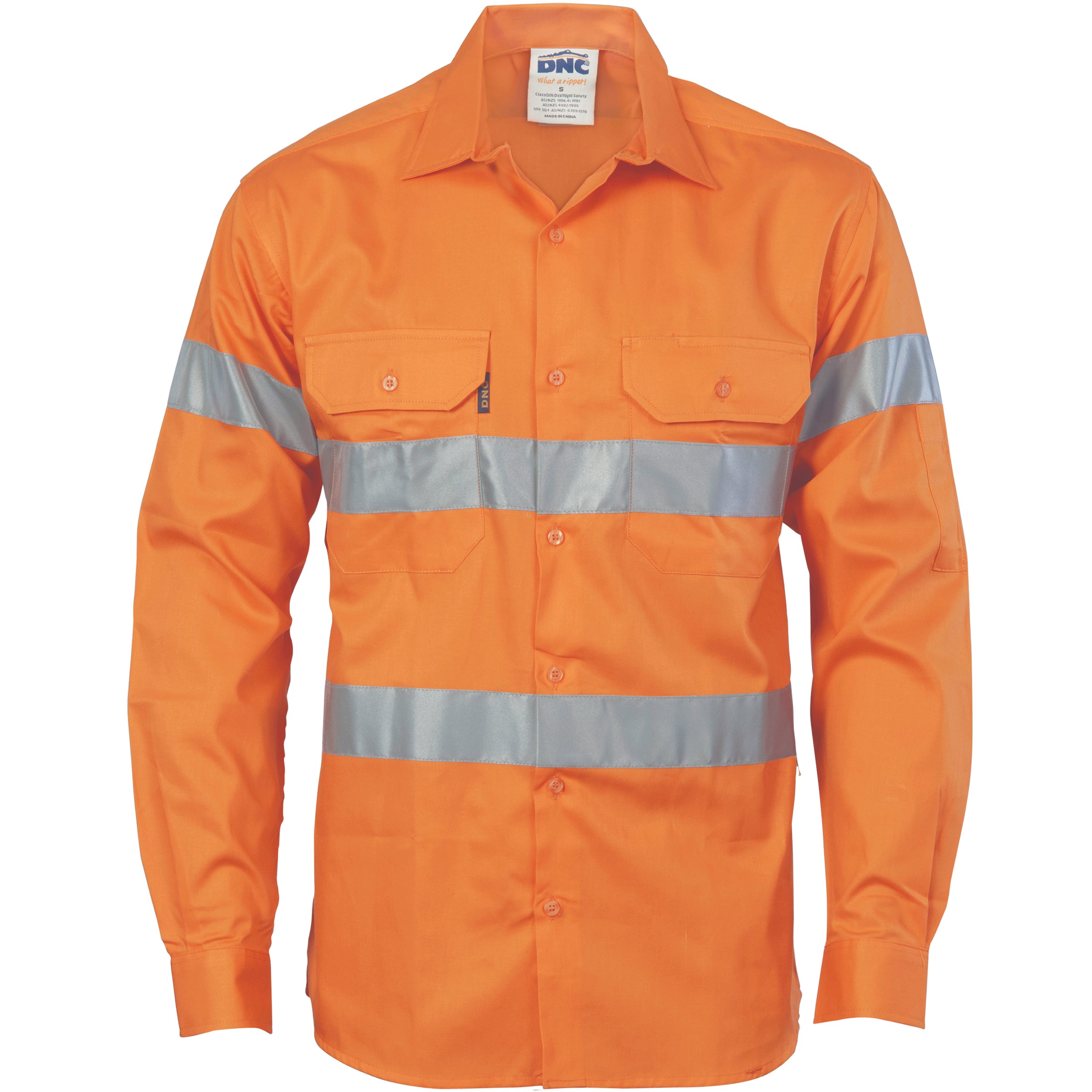 HiVis Cool-Breeze Cotton Shirt with Generic
R/Tape - Long sleeve