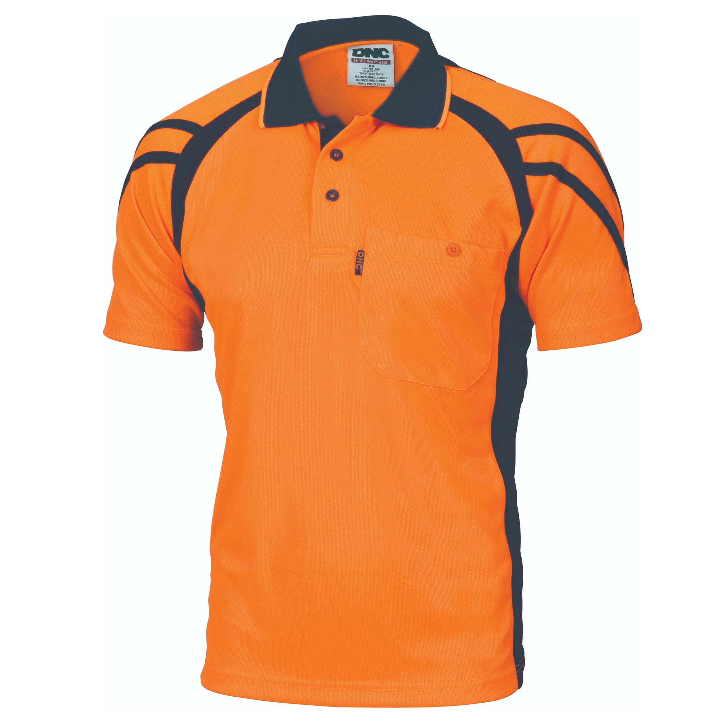 Cool Breathe Stripe Panel Polo Shirt
- Short Sleeve