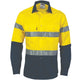 HiVis D/N 2 Tone Drill Shirt with Generic R/Tape -
long sleeve