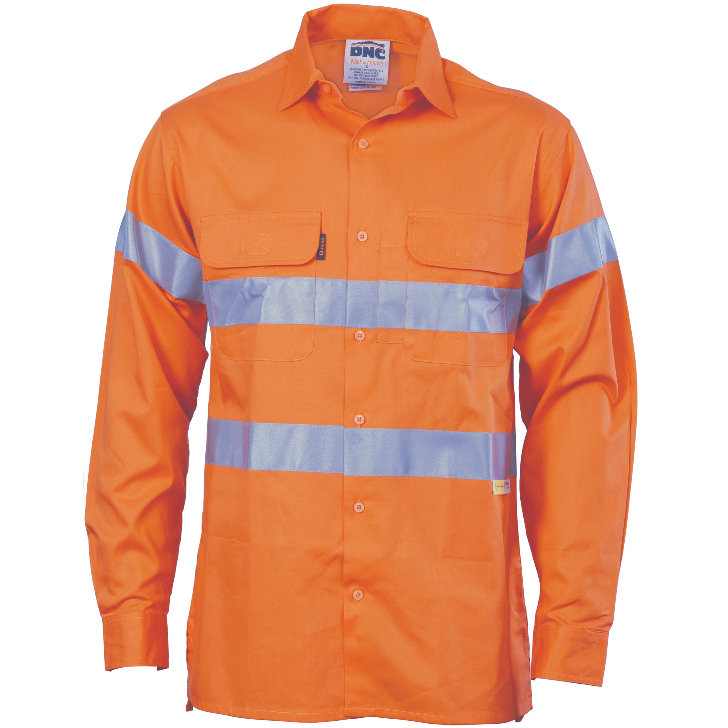 HiVis Cool-Breeze Cotton Shirt with 3M 8906
R/Tape - Long sleeve