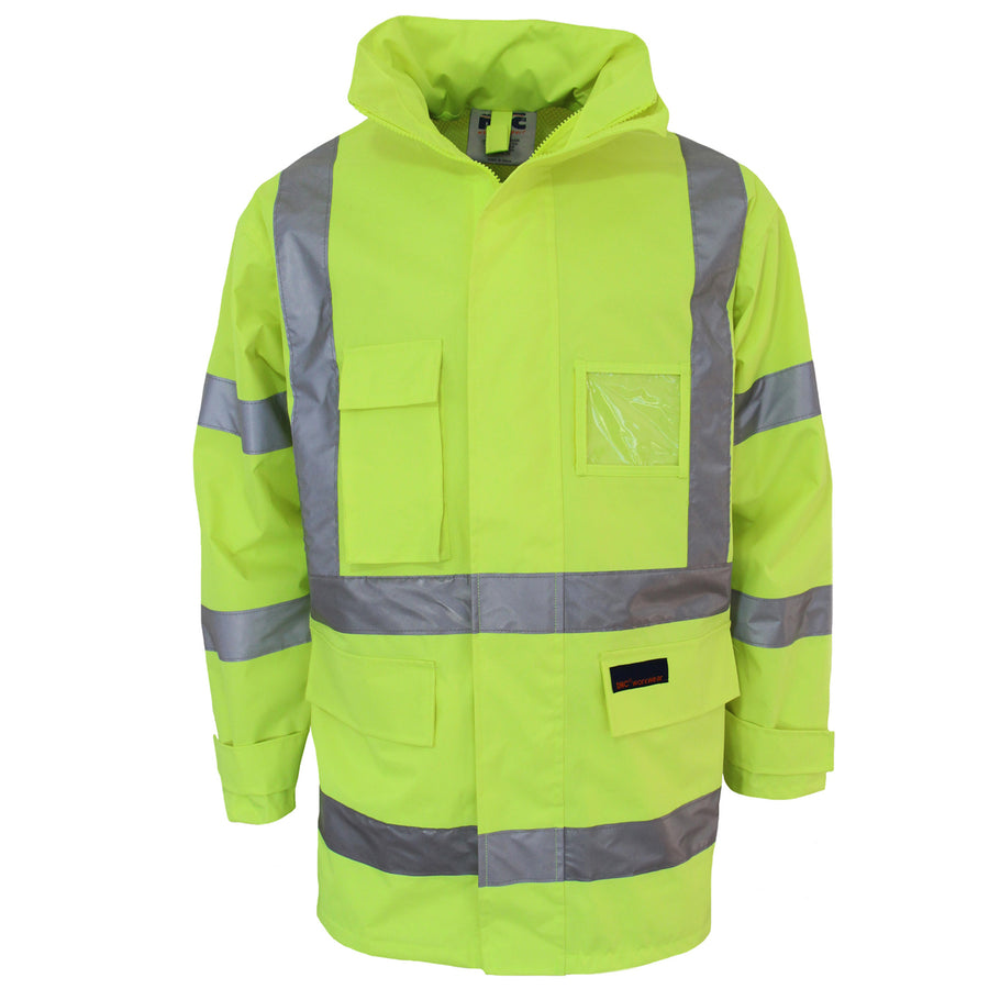 HiVis "X" back Rain jacket Biomotion tape