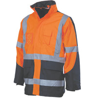 HiVis Cross Back 2 Tone D/N “6 in 1” Contrast Jacket
(Outer Jacket and Inner Vest can be sold separ