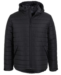 JB's HOODED PUFFER JACKET BLACK - 3XS