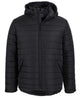 JB's HOODED PUFFER JACKET BLACK - 3XS