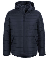 JB's HOODED PUFFER JACKET BLACK - 3XS