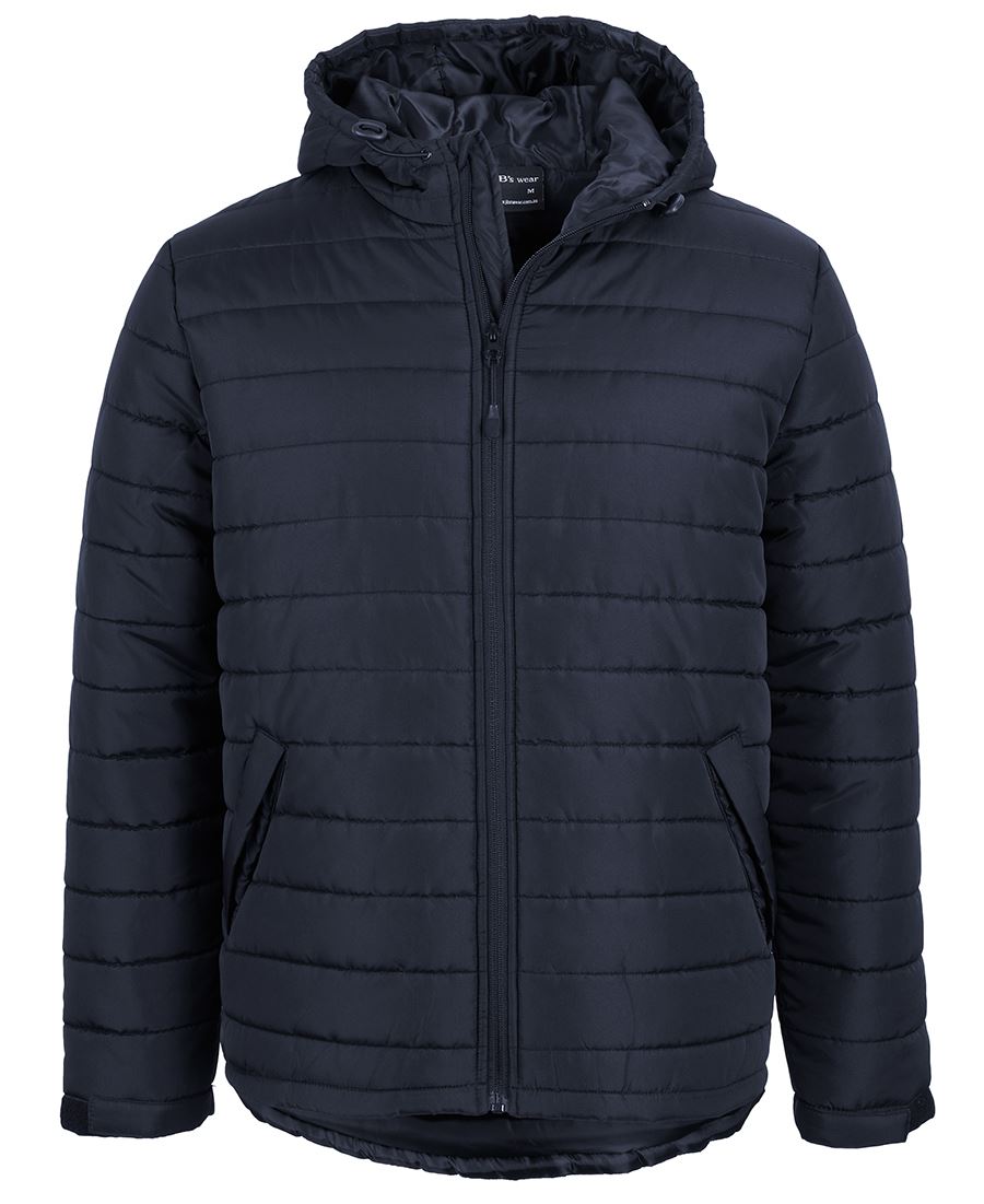 JB's HOODED PUFFER JACKET BLACK - 3XS