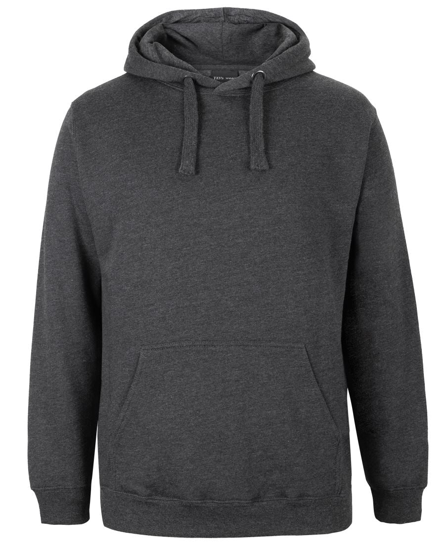 JB's FLEECY HOODIE BLACK MARLE