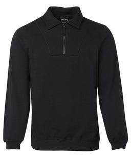 JB's 1/2 ZIP FLEECY SWEAT BLACK-2XS