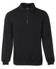 JB's 1/2 ZIP FLEECY SWEAT BLACK-2XS