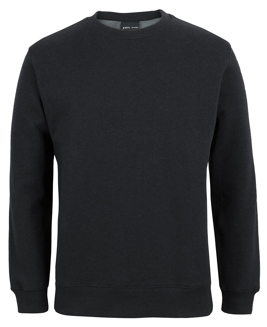 JB's FLEECY SWEAT BLACK MARLE - 2XS
