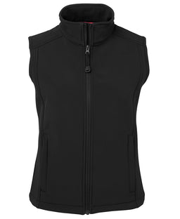 JB's LADIES LAYER (SOFTSHELL) VEST BLACK