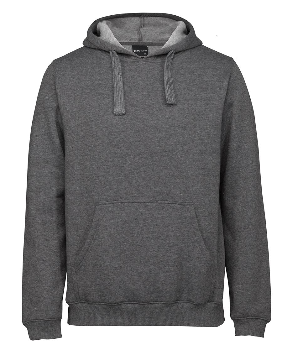JB's P/C POP OVER HOODIE BLACK MARLE-2XS