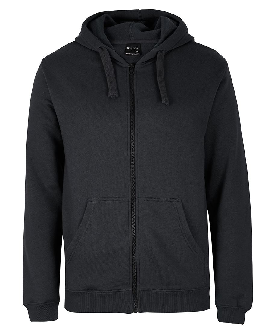 JB's P/C FULL ZIP HOODIE BLACK MARLE - 2XS