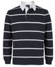 JB's YARN DYED RUGBY BLACK/WHITE - 3XS